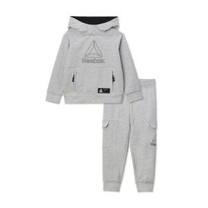 Reebok Baby and Toddler Boy Pullover Hoodie and Jogger Pants Outfit Set, 2-Piece